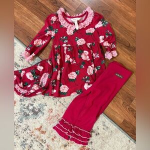 Red Floral Matilda Jane 3 piece set